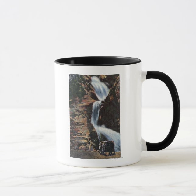 Colorado Springs, CO - Lower Three of Seven Falls Mug (Right)