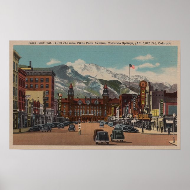 Colorado Springs, CO Poster (Front)