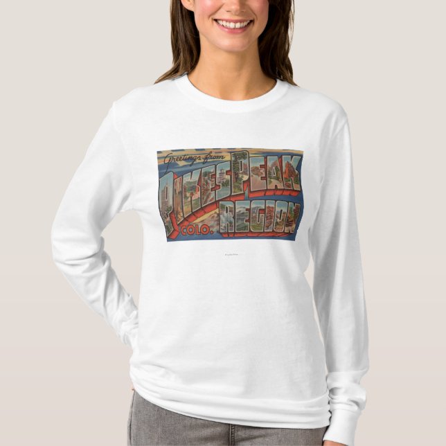 Colorado Springs, Colorado - Pikes Peak T-Shirt (Front)