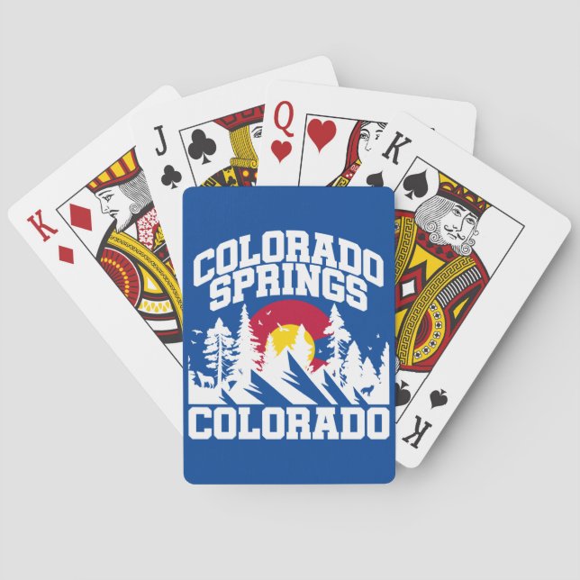 Colorado Springs,Colorado Playing Cards (Back)
