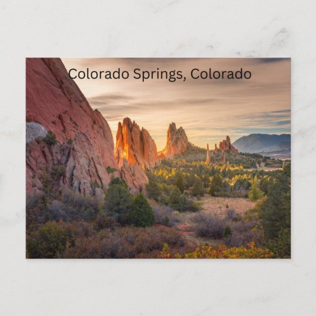Colorado Springs, Colorado Postcard (Front)