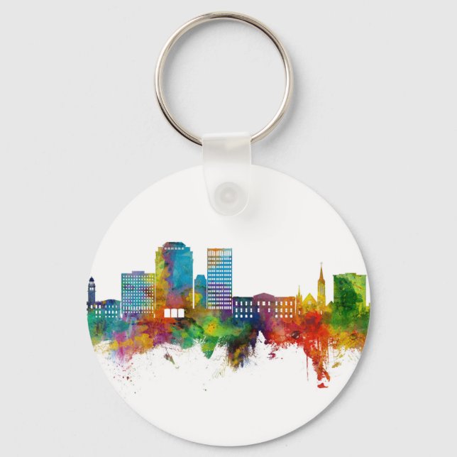 Colorado Springs Colorado Skyline Key Ring (Front)