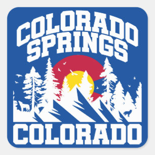 Colorado Springs,Colorado Square Sticker