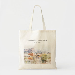 Colorado Springs, Colorado Watercolor Wedding Tote Bag