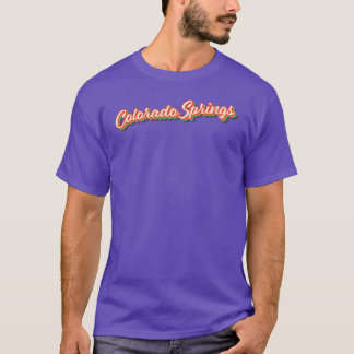Colorado Springs retro City Text Oversized T-Shirt