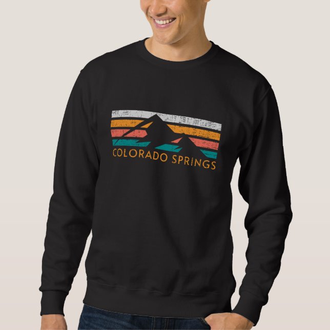Colorado Springs Retro  Sweatshirt (Front)