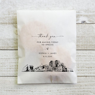 Colorado Springs Skyline Wedding Thank You  Favour Bags