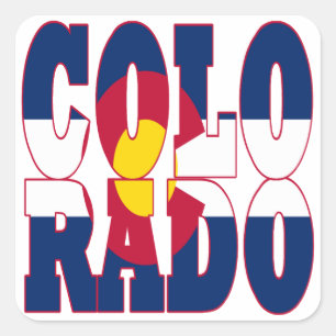 Colorado Square Sticker