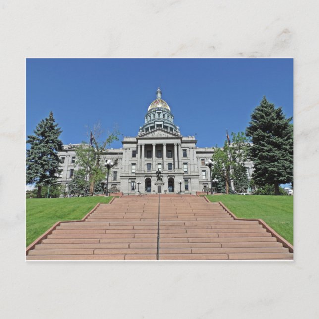 Colorado State Capitol Building Postcard (Front)