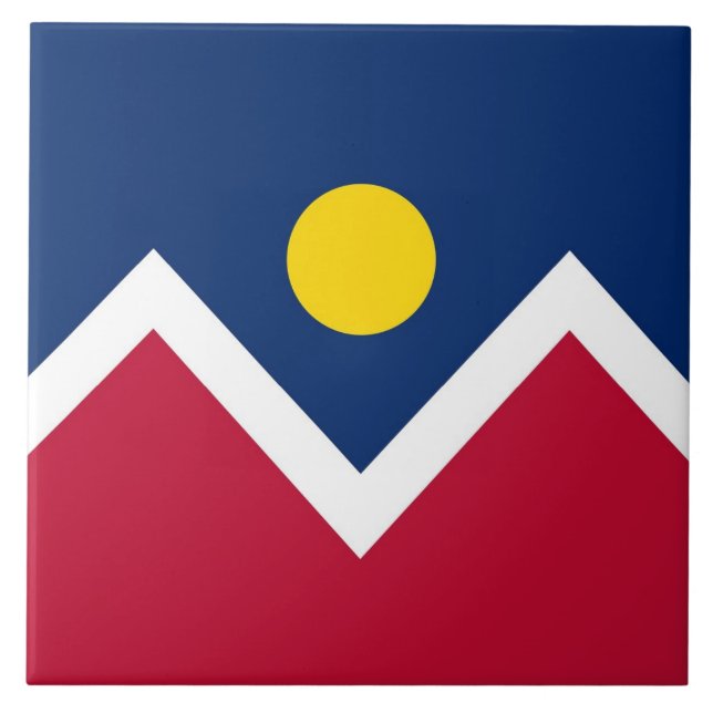 Colorado State, Denver City Flag Tile (Front)
