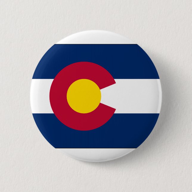 Colorado State Flag 6 Cm Round Badge (Front)