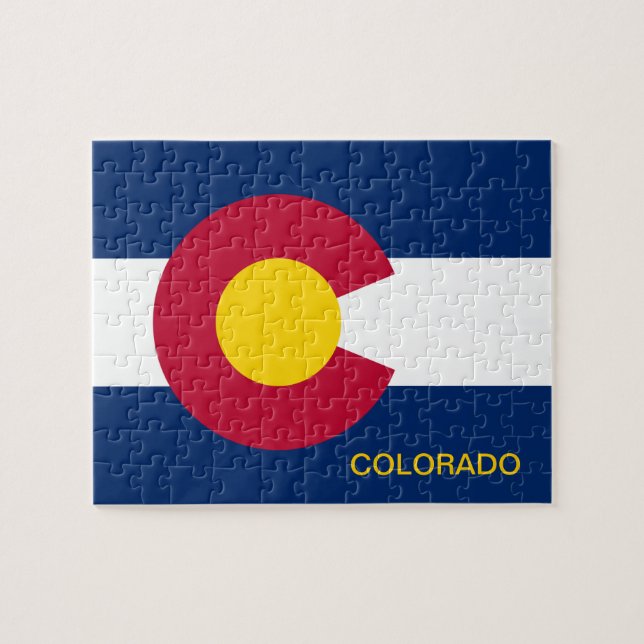Colorado State Flag 8x10 Jigsaw Puzzle (Horizontal)