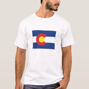 Colorado State Flag and Map T-Shirt