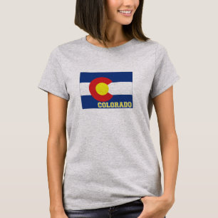 Colorado State Flag and Map Women’s T-Shirt