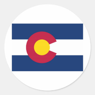 Colorado State Flag Classic Round Sticker