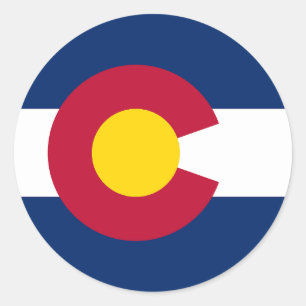Colorado State Flag Classic Round Sticker