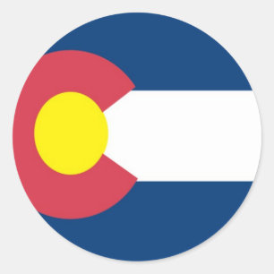 Colorado State Flag Classic Round Sticker