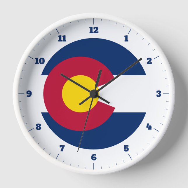 COLORADO STATE FLAG CLOCK (Front)