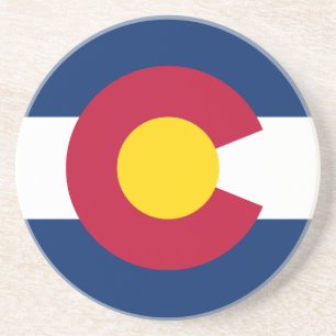 Colorado State Flag Coaster