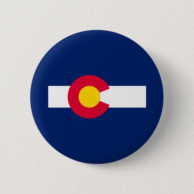 Colorado State Flag Design 6 Cm Round Badge (Front)