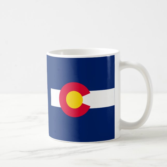Colorado State Flag Design Coffee Mug (Right)
