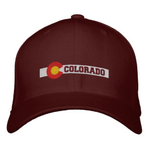 Colorado State Flag Design Embroidered Hat