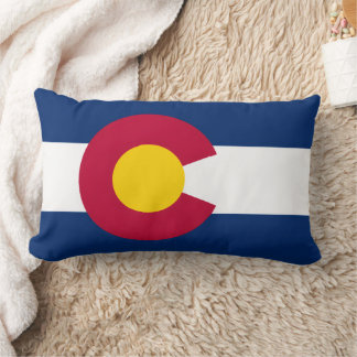 Colorado State Flag Design Lumbar Cushion