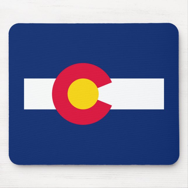 Colorado State Flag Design Mouse Pad (Front)