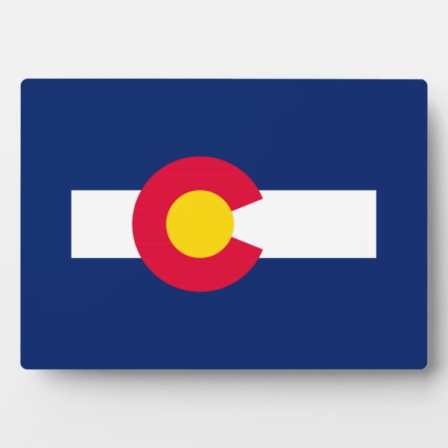 Colorado State Flag Design Plaque (Front)