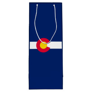 Colorado State Flag Design Wine Gift Bag