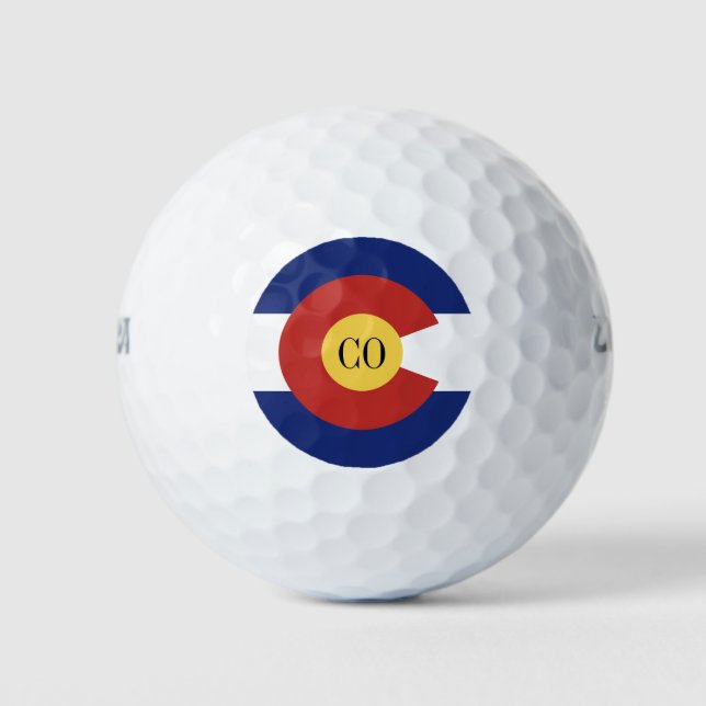 Colorado state flag golf ball set gift pack (Front)