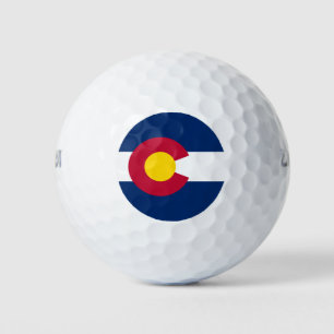 Colorado State Flag Golf Balls