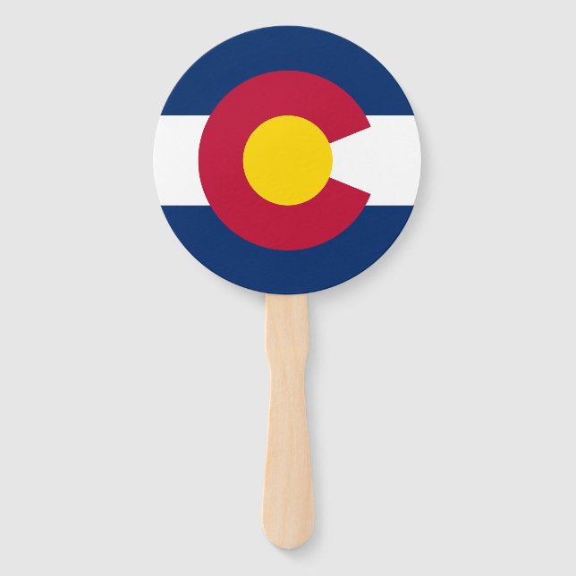Colorado State Flag Hand Fan (Front)