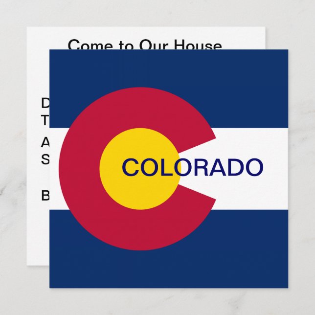 Colorado State Flag Invitation (Front/Back)