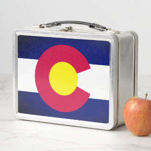 Colorado State Flag Metal Lunch Box