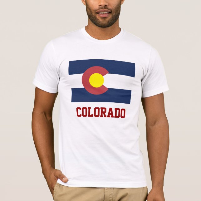 COLORADO: State Flag of Colorado T-Shirt (Front)