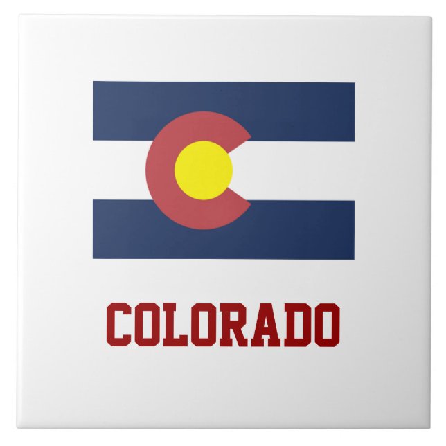 COLORADO: State Flag of Colorado Tile (Front)