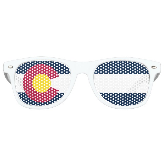Colorado State Flag Party Glasses (Front)