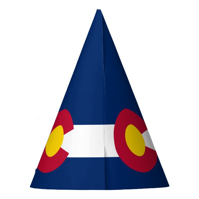 Colorado State Flag Party Hat (Back)