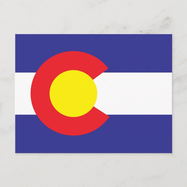 Colorado State Flag.png Postcard (Front)