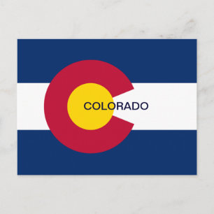 Colorado State Flag Postcard