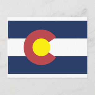 Colorado State Flag Postcard