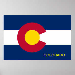 Colorado State Flag Poster