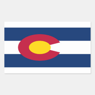 Colorado State Flag Rectangular Sticker