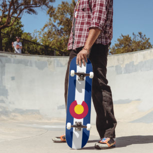 Colorado State Flag Skateboard
