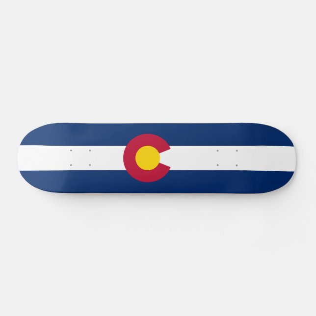 Colorado State Flag Skateboard (Horz)