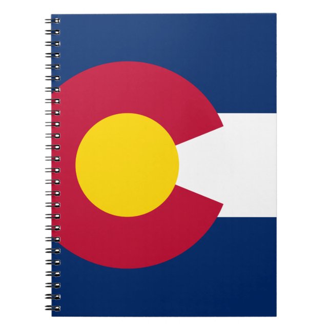 Colorado State Flag Spiral Notebook (Front)