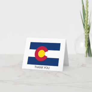 Colorado State Flag Thank You Card