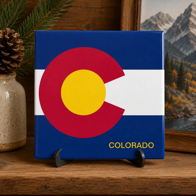 Colorado State Flag Tile (Colorado State Flag Tile)