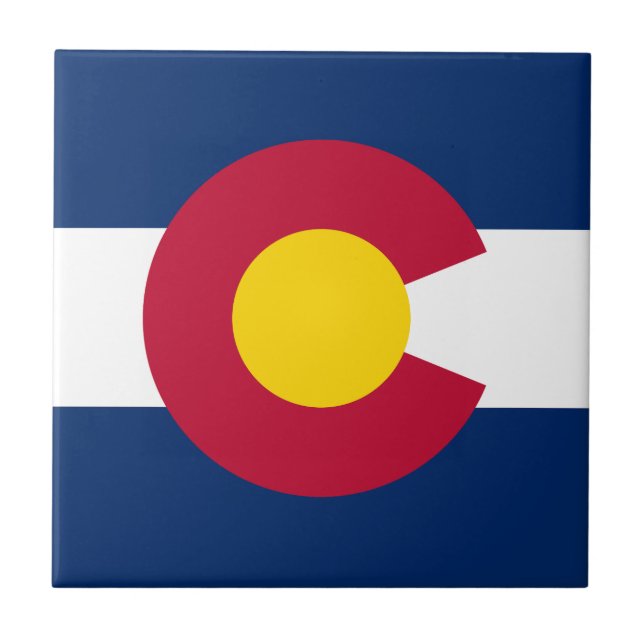 Colorado State Flag Tile (Front)